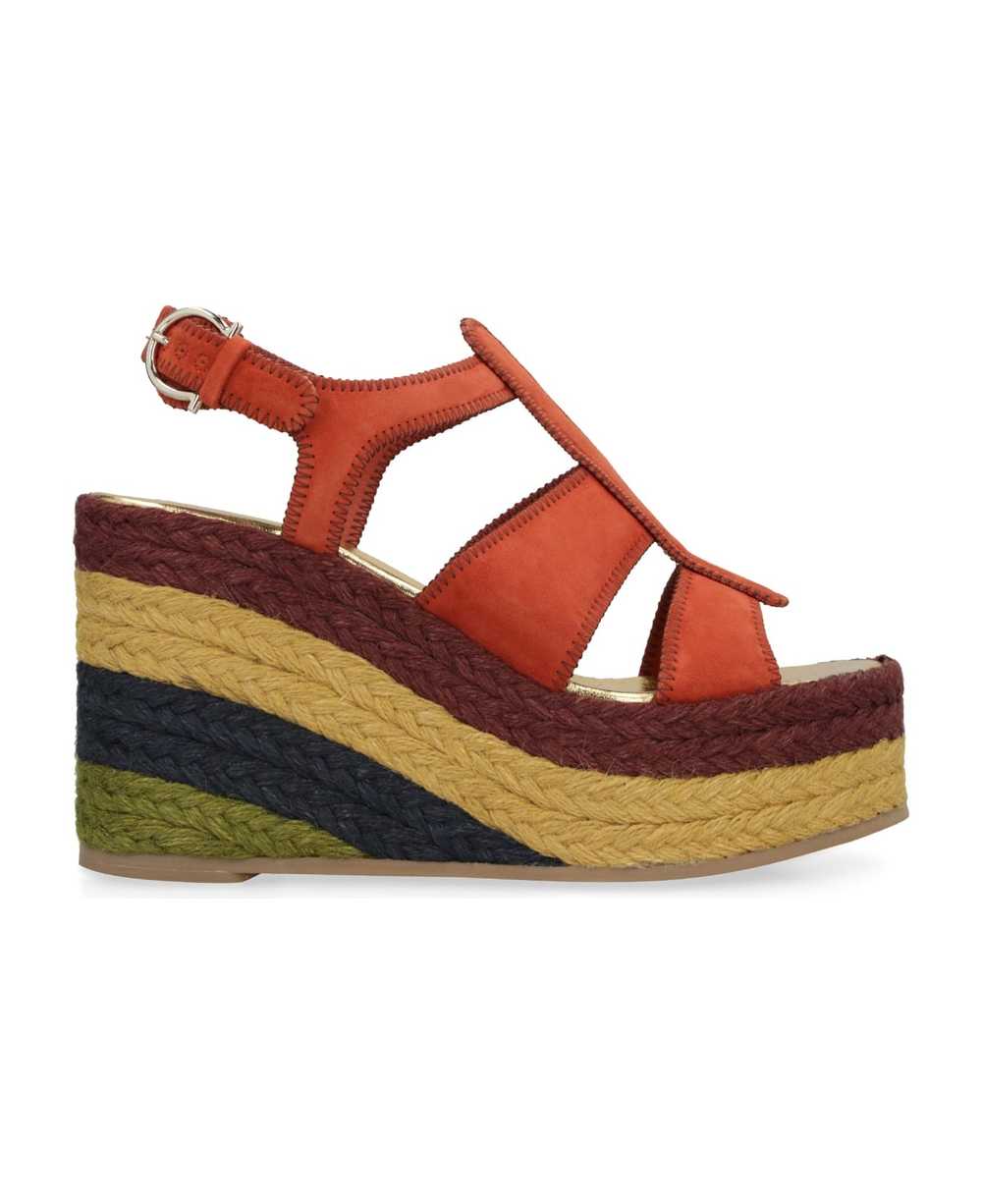 FERRAGAMO Jute Wedge Espadrilles - image 1