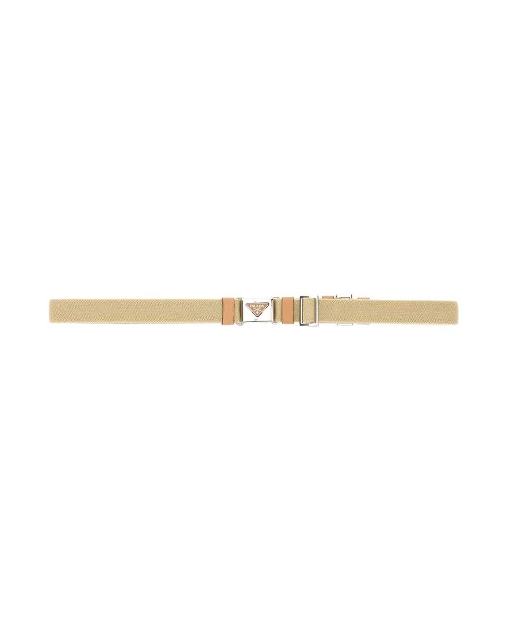 Prada Sand Fabric Belt - image 1