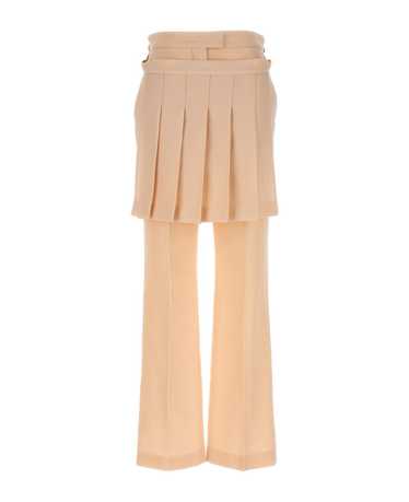 FENDI Grain De Poudre Pleated Panel Pants - image 1