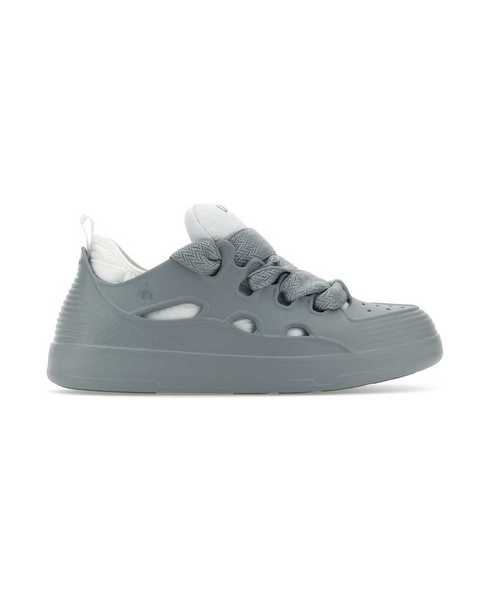 Lanvin Grey Rubber Curb Sneakers - image 1