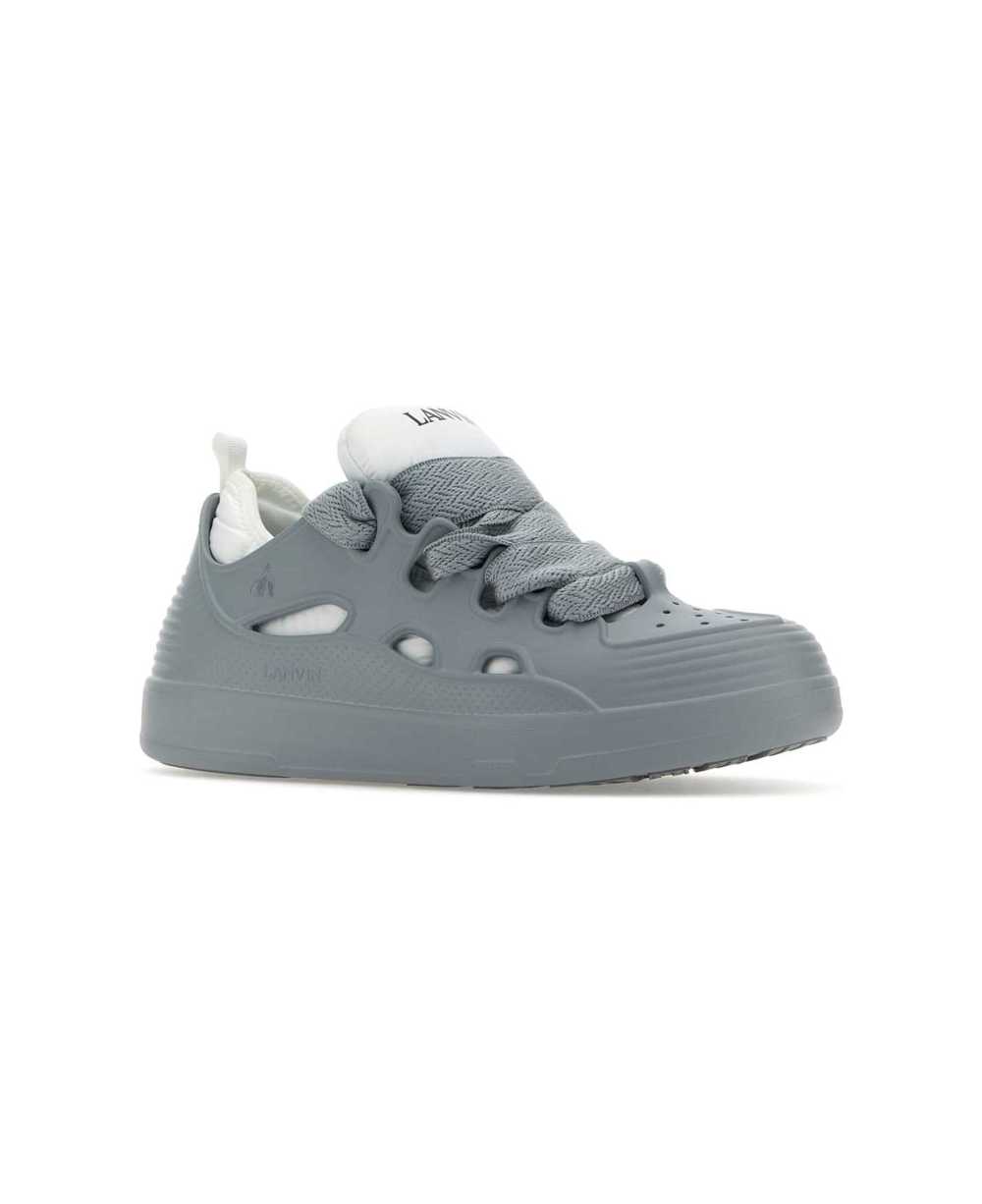 Lanvin Grey Rubber Curb Sneakers - image 2