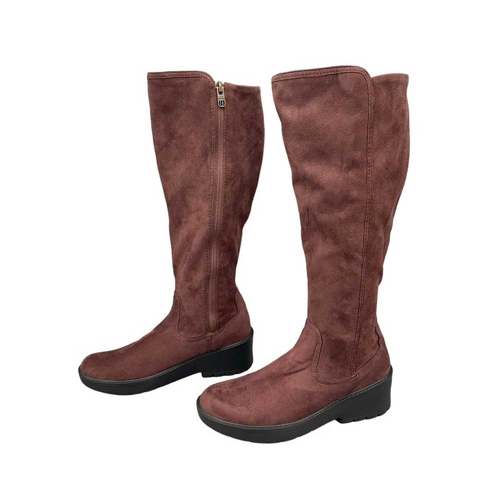 NEW Bzees Women’s Brandy Knee High Wedge Boots Br… - image 2