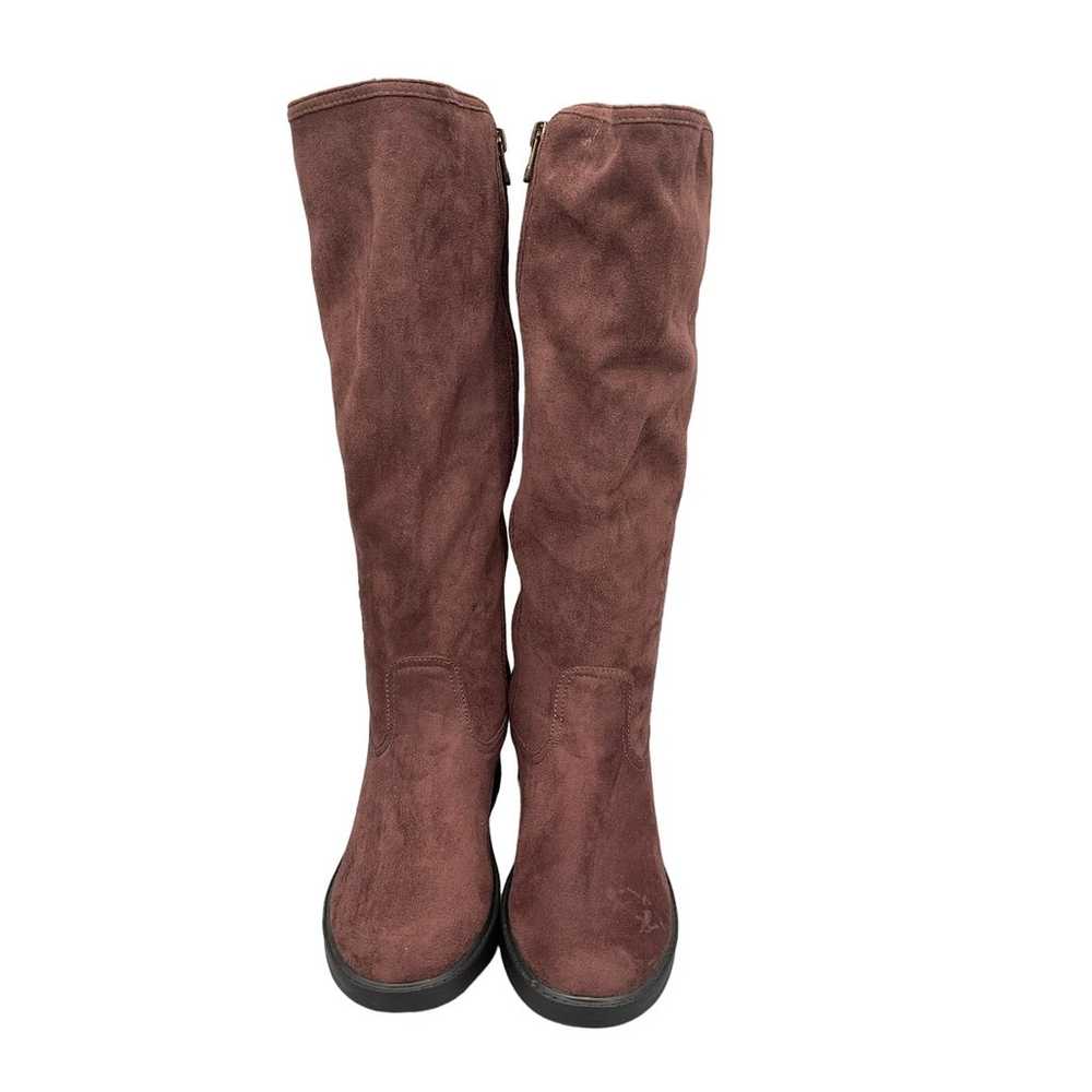 NEW Bzees Women’s Brandy Knee High Wedge Boots Br… - image 3