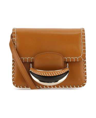 Chloé Brown Leather Kattie Clutch