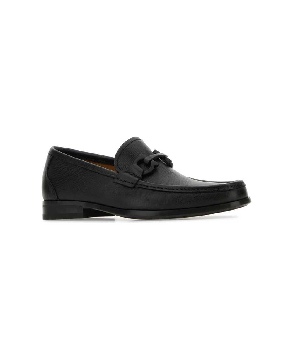 FERRAGAMO Black Leather Grandioso Loafers - image 2