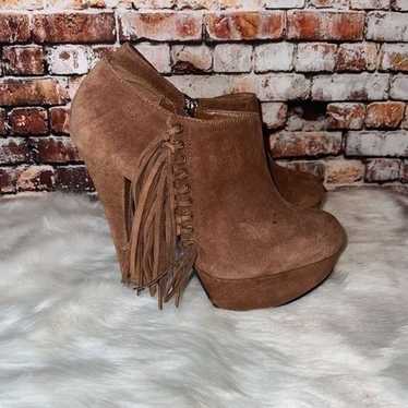 BEBE Heeled Platform Booties