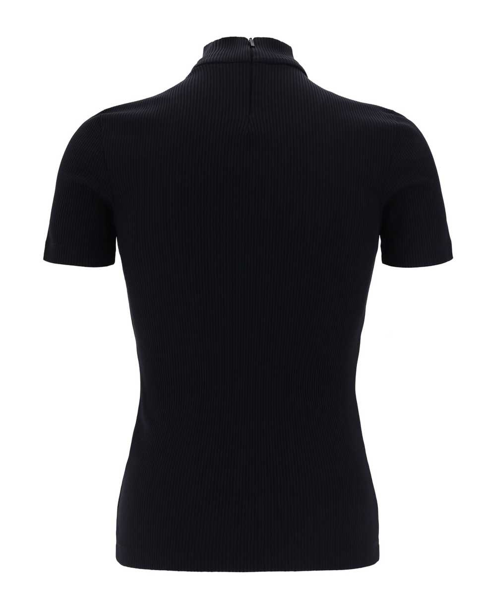 FENDI Ribbed Mock Turtleneck Top - image 2