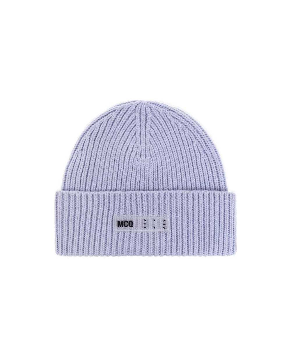 McQ Alexander McQueen Logo Printed Knitted Beanie - image 1