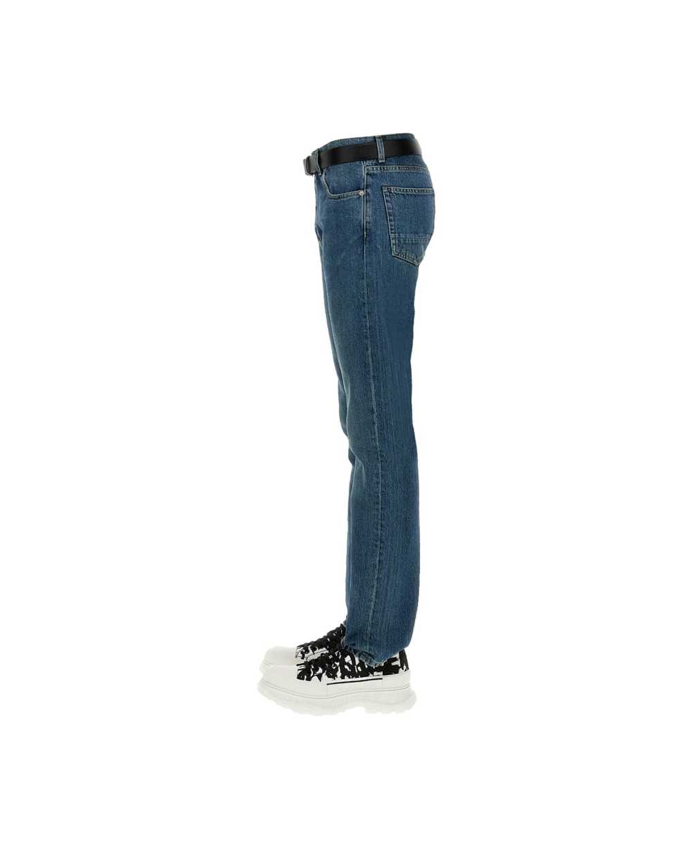 Alexander McQueen Jeans With Embroidered Logo - image 3