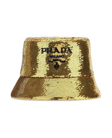 Prada Gold Sequins Bucket Hat - image 1