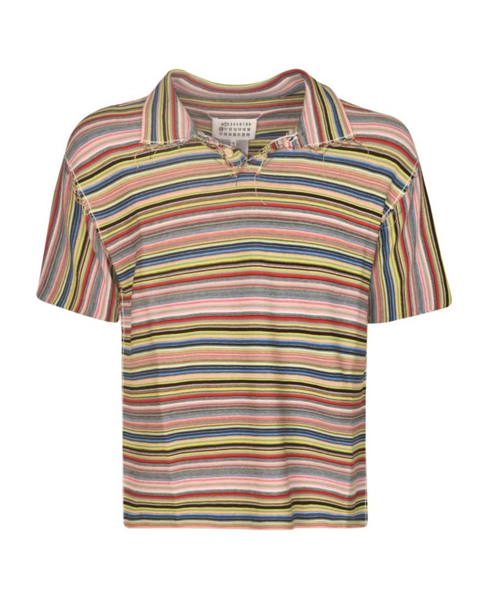 Maison Margiela Striped Polo Shirt - image 1