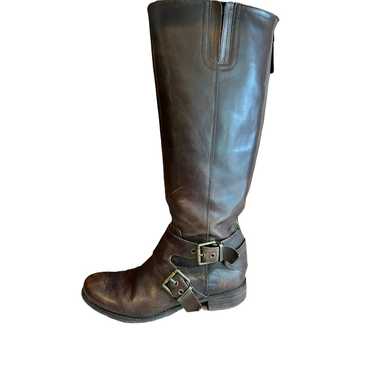 Luxury Rebel Leather riding boots buckle detail B… - image 1