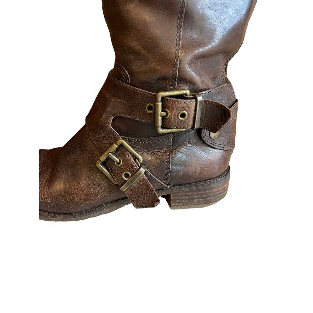 Luxury Rebel Leather riding boots buckle detail B… - image 2