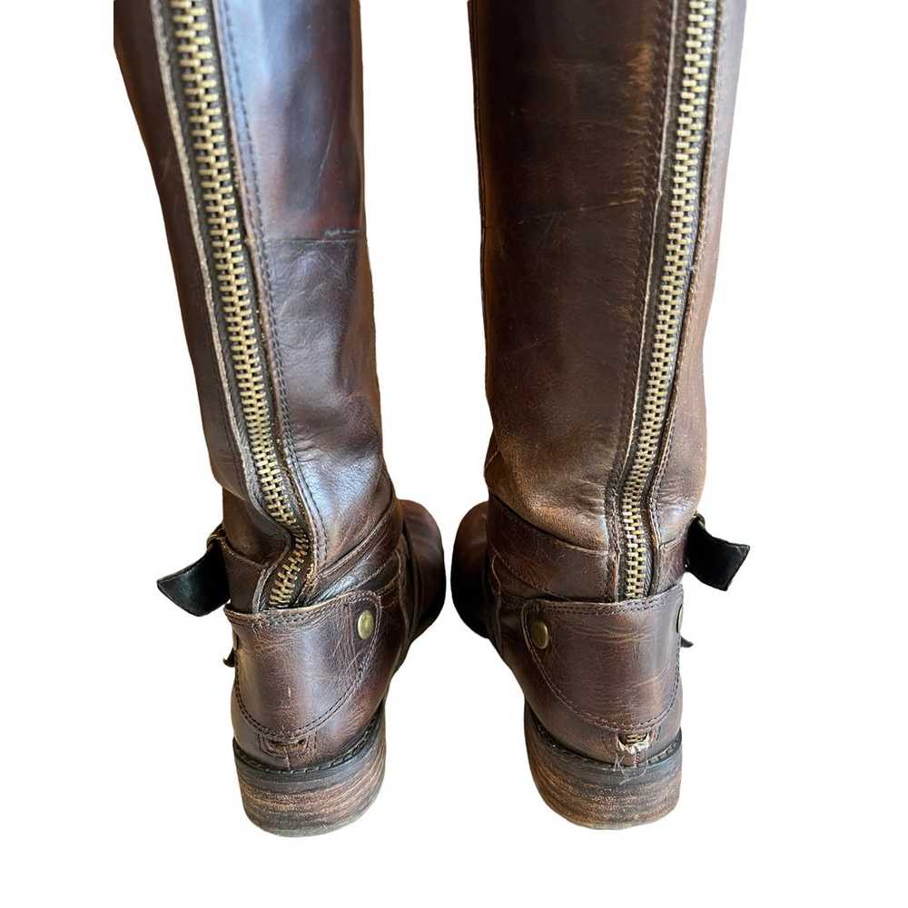 Luxury Rebel Leather riding boots buckle detail B… - image 5