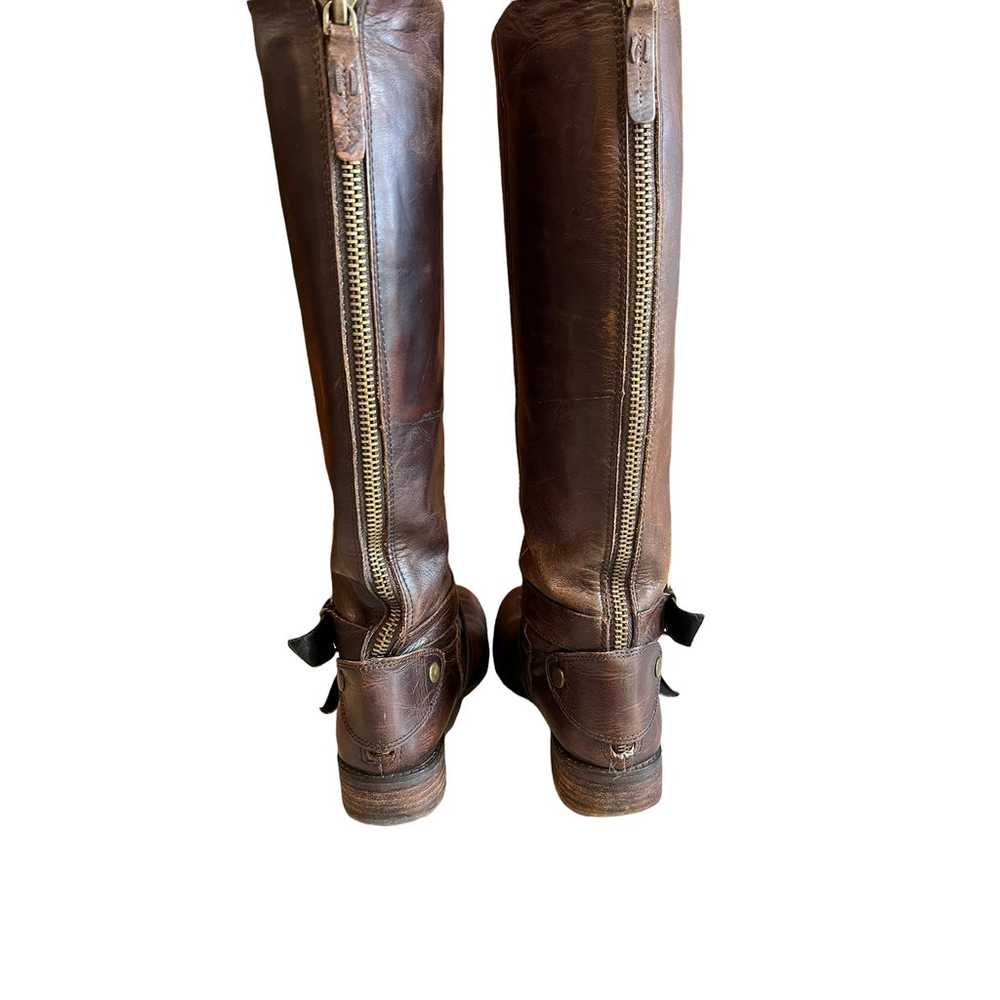 Luxury Rebel Leather riding boots buckle detail B… - image 7