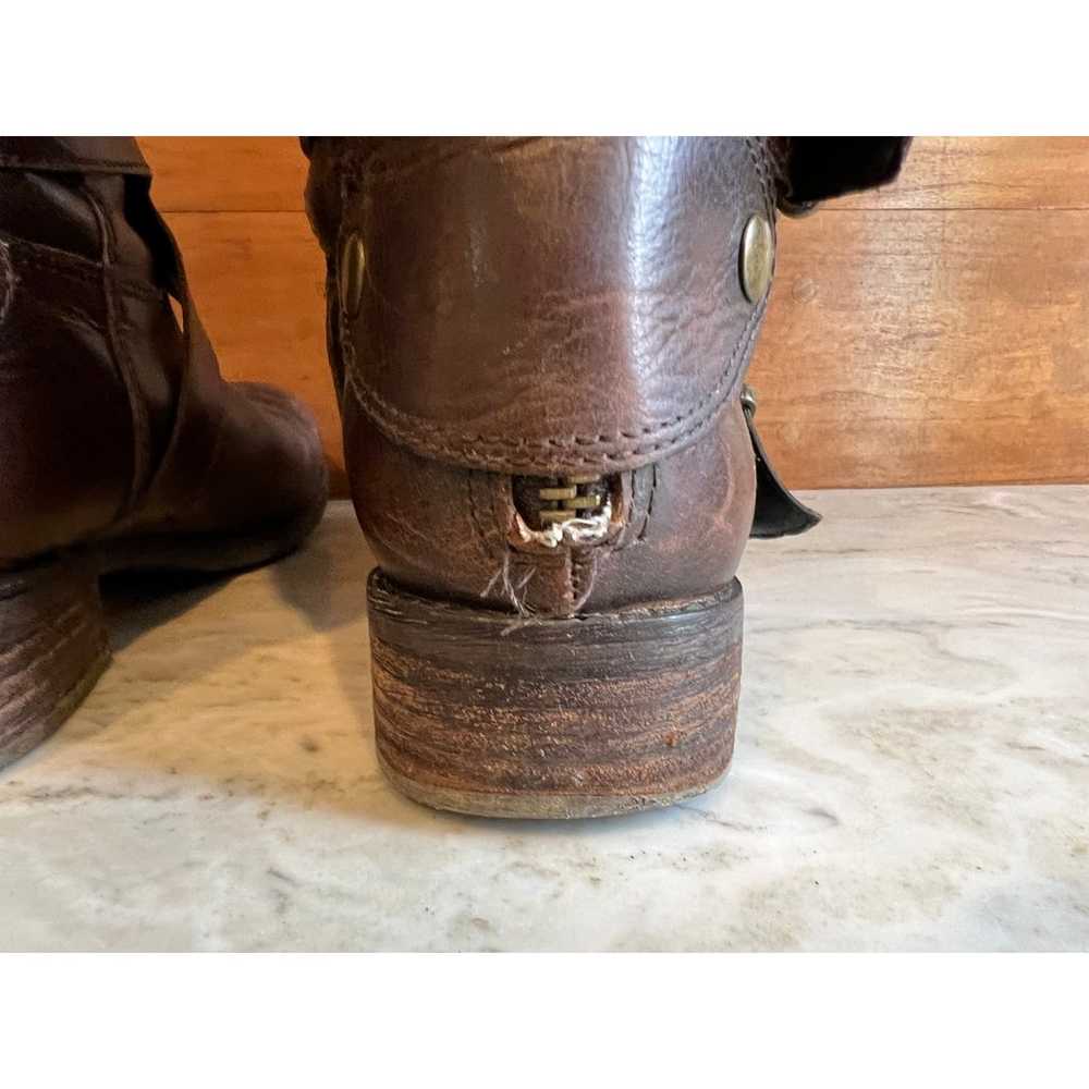 Luxury Rebel Leather riding boots buckle detail B… - image 9