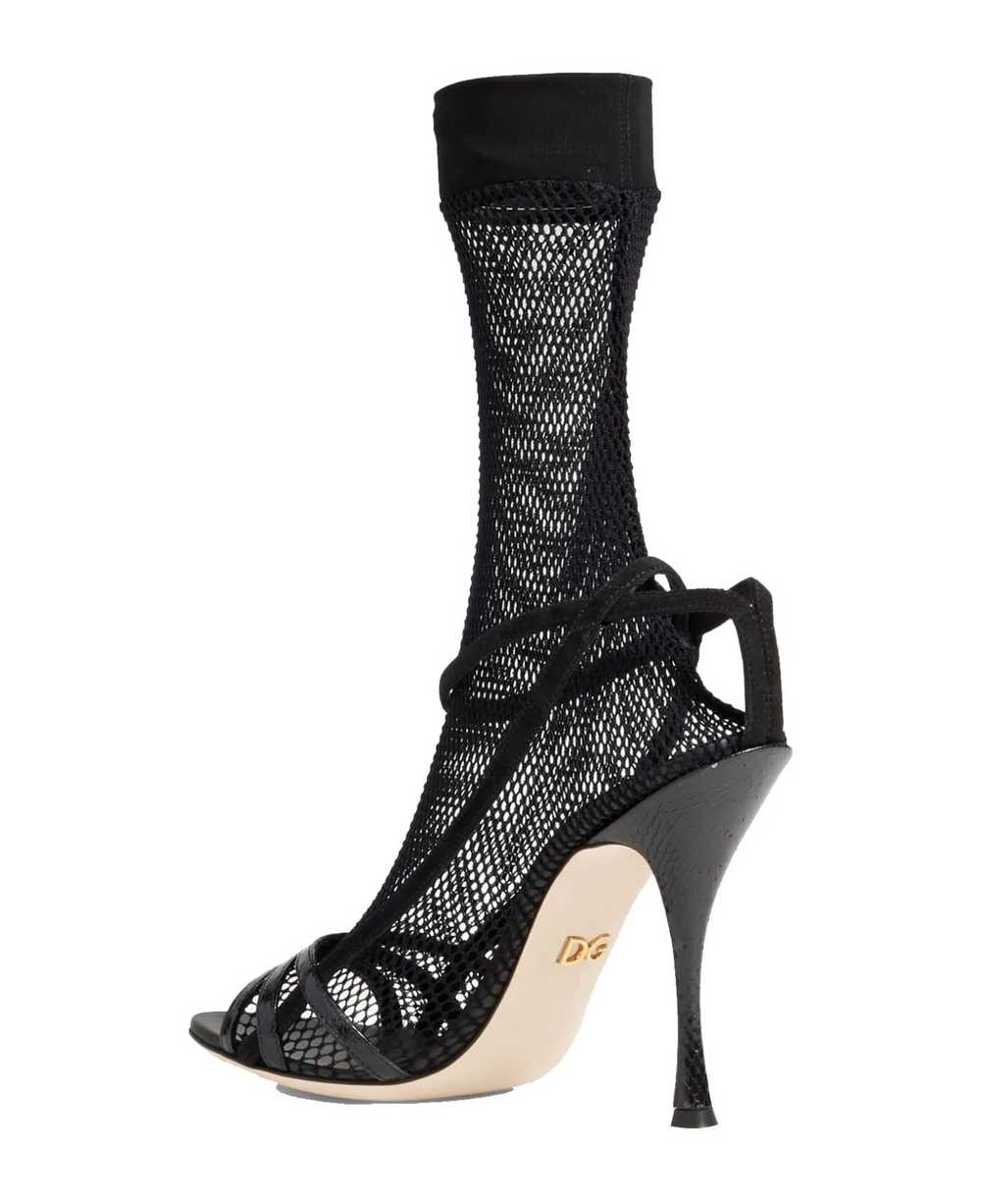 Dolce & Gabbana Fishnet Sandals - image 5