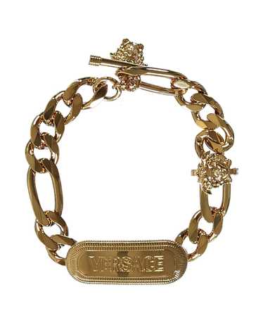 Versace medusa gold tone chain bracelet hotsell 7inch