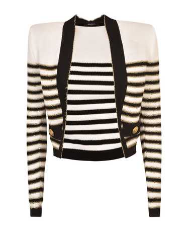 Balmain Stripe Detail Cardigan