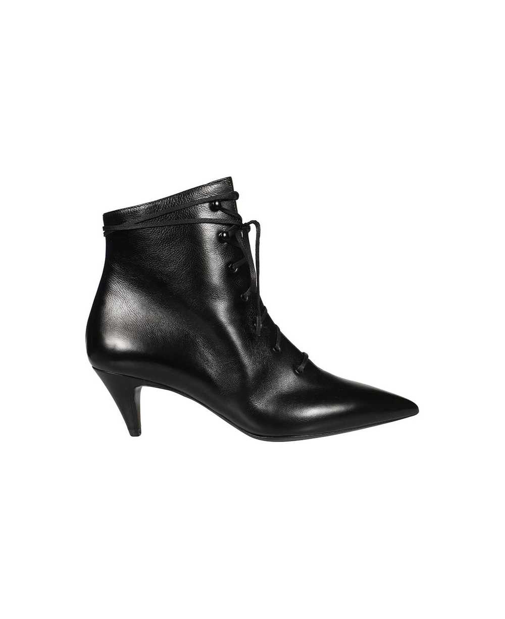 SAINT LAURENT Leather Ankle Boots - image 1