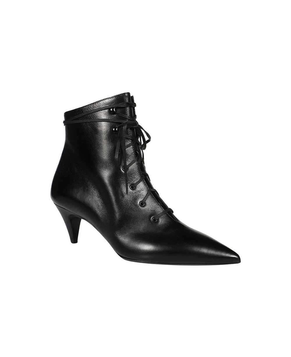 SAINT LAURENT Leather Ankle Boots - image 2