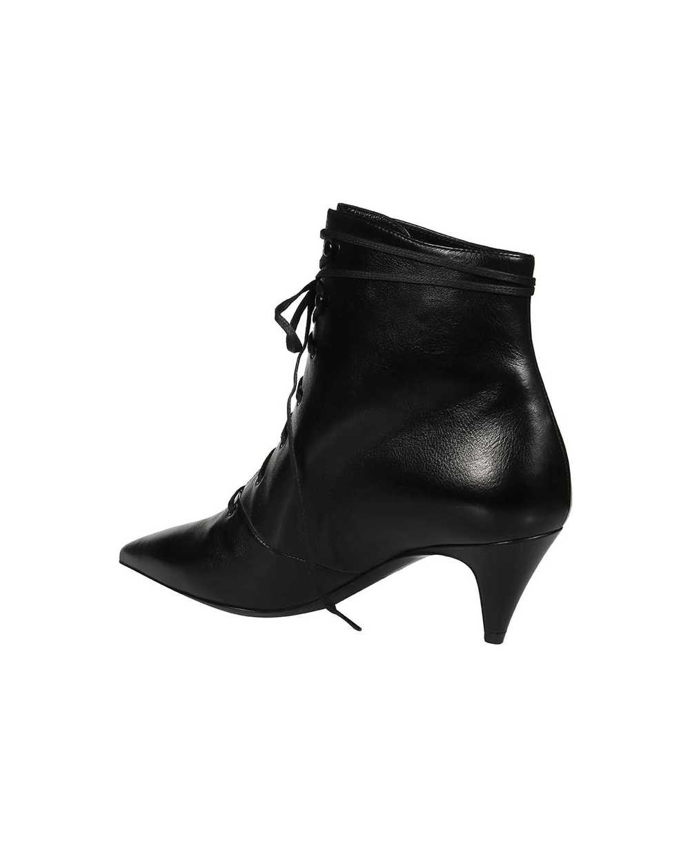 SAINT LAURENT Leather Ankle Boots - image 3