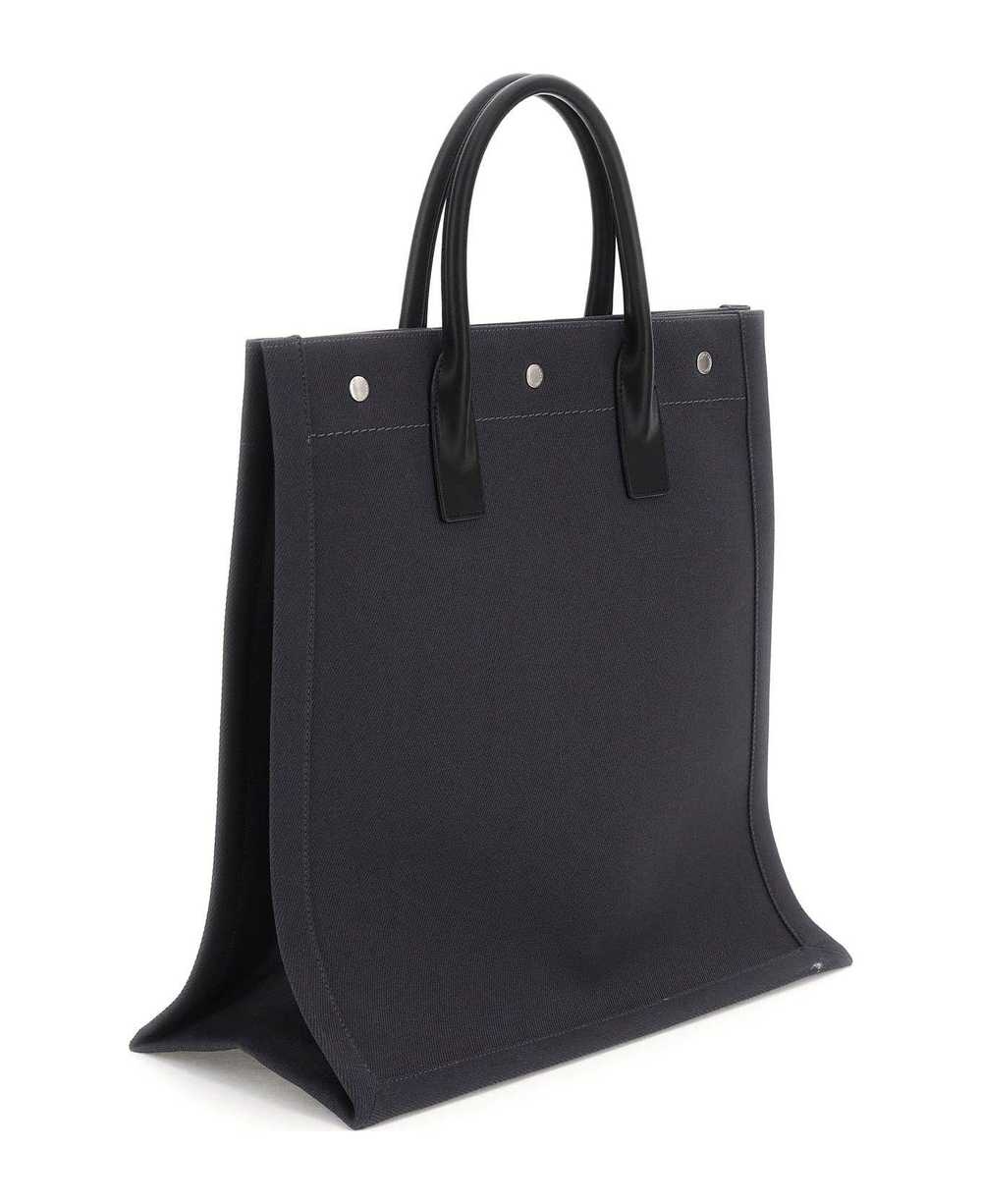 SAINT LAURENT Rive Gauche N/s Canvas Tote Bag - image 1