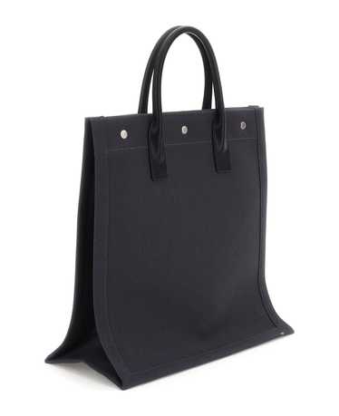 SAINT LAURENT Rive Gauche N/s Canvas Tote Bag - image 1