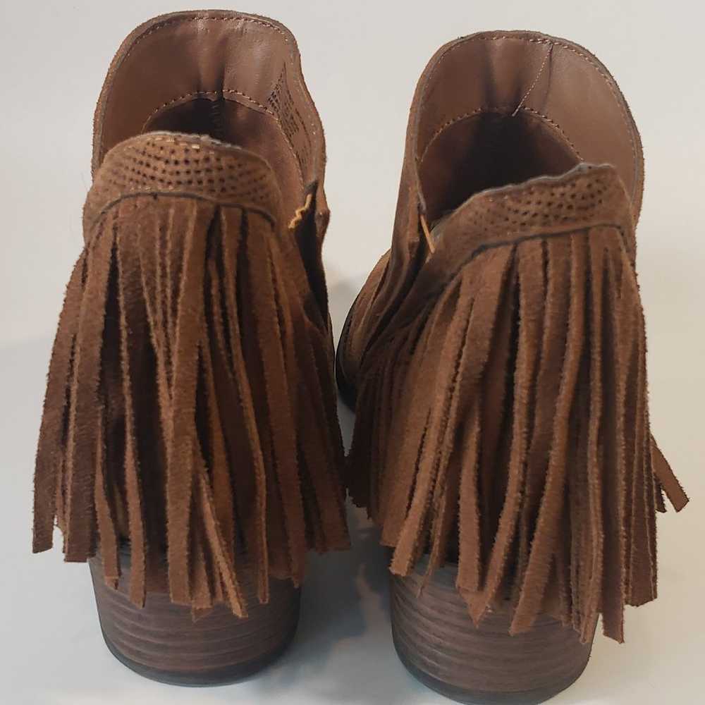 Faded Glory Bootie Shoes Brown Fringe Southwester… - image 10