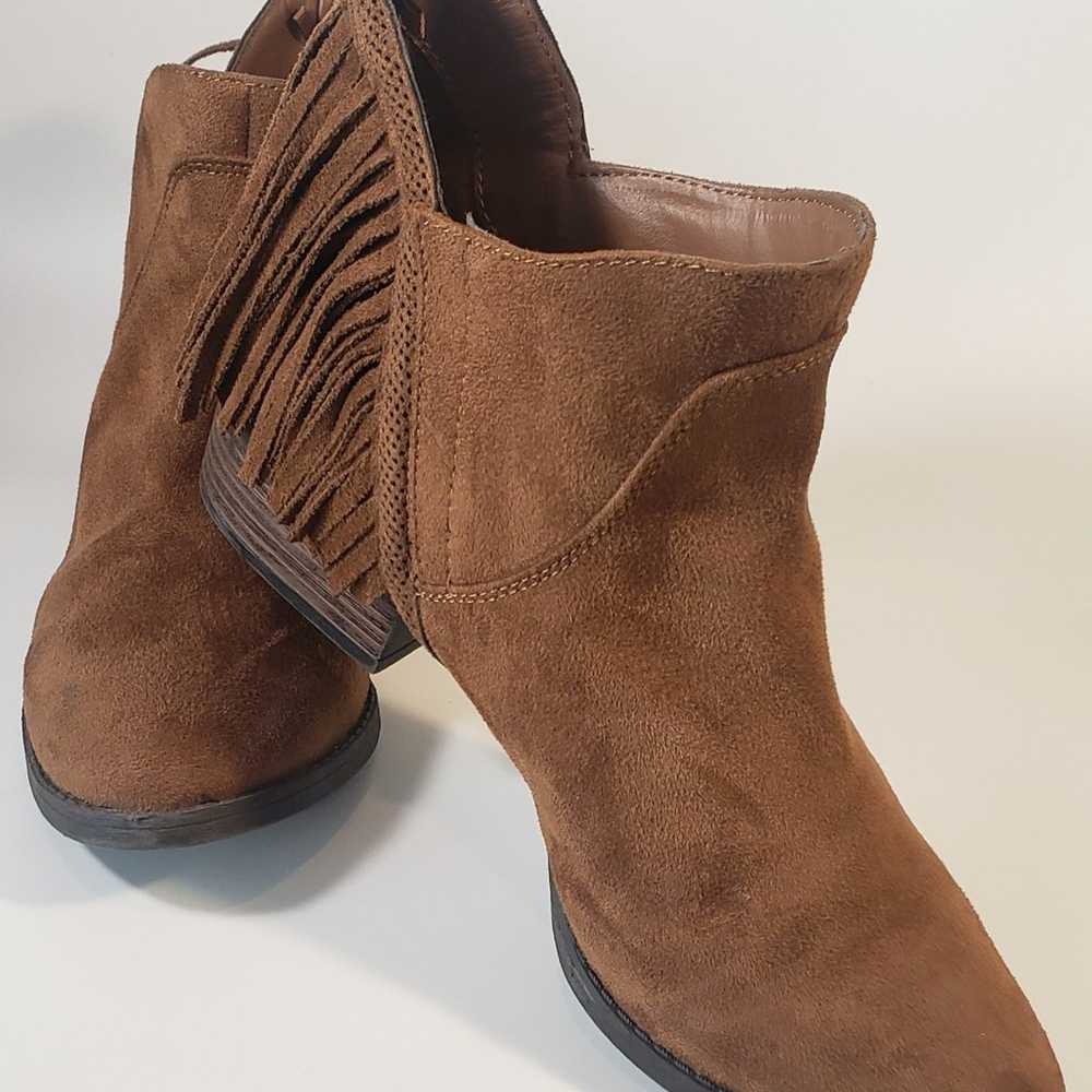 Faded Glory Bootie Shoes Brown Fringe Southwester… - image 9