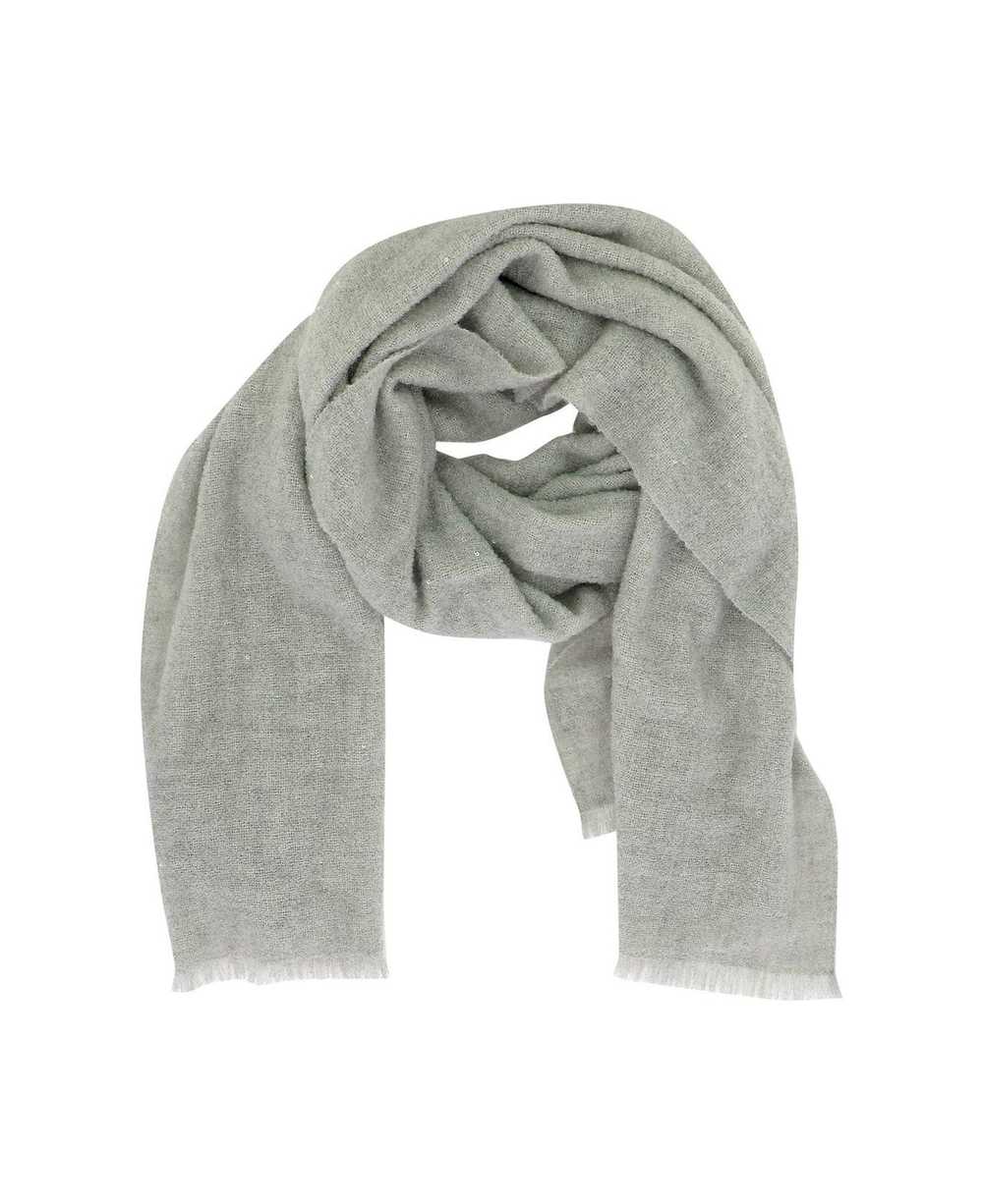 Brunello Cucinelli Frayed Sequinned Scarf - image 1