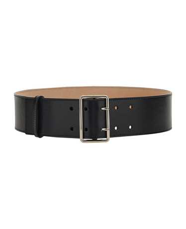 Alexander McQueen Black And Silver Military Belt