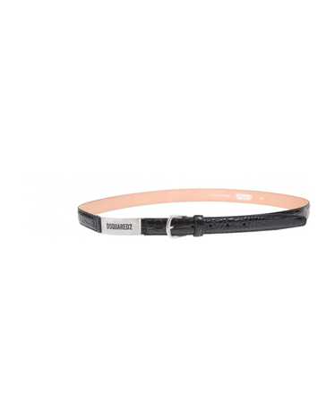 DSQUARED2 Black Leather Belt