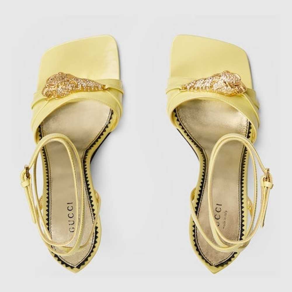 Gucci Snake Hardware High Heel Sandals - image 2