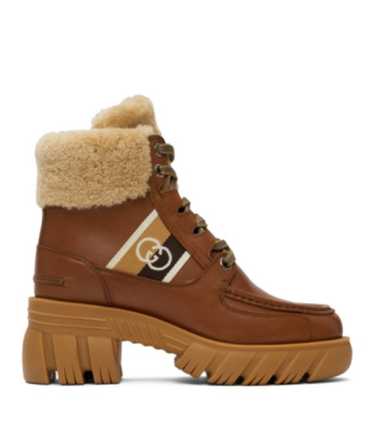 Gucci Interlocking G Stripe Merino Boots