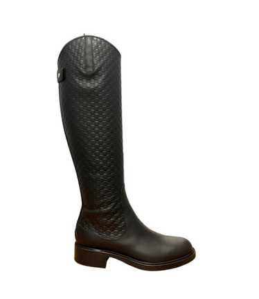 Gucci Micro GG Supreme Leather Knee Boots