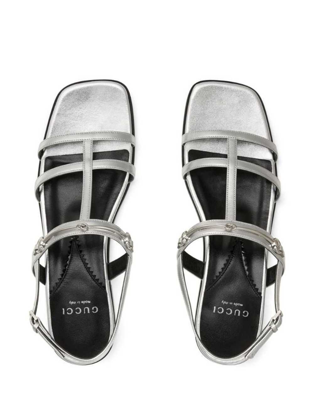 Gucci Slim Horsebit Flat Sandals - image 2