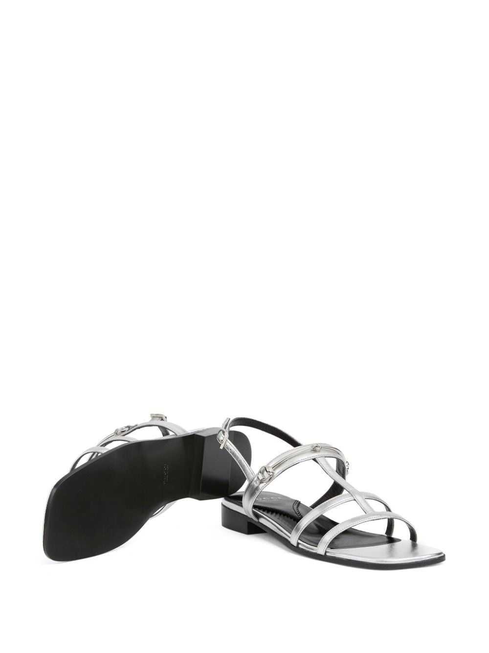 Gucci Slim Horsebit Flat Sandals - image 3