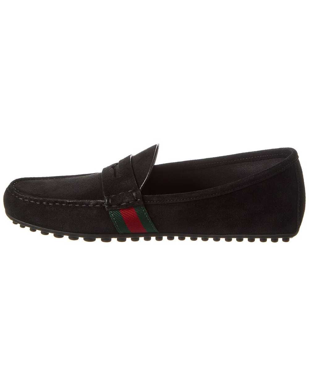 Gucci Web Suede Loafers - image 2