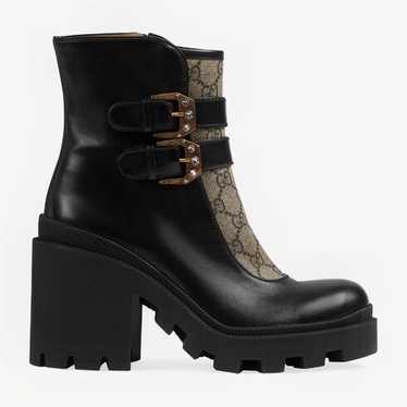 Gucci GG Buckles Ankle Boots - image 1