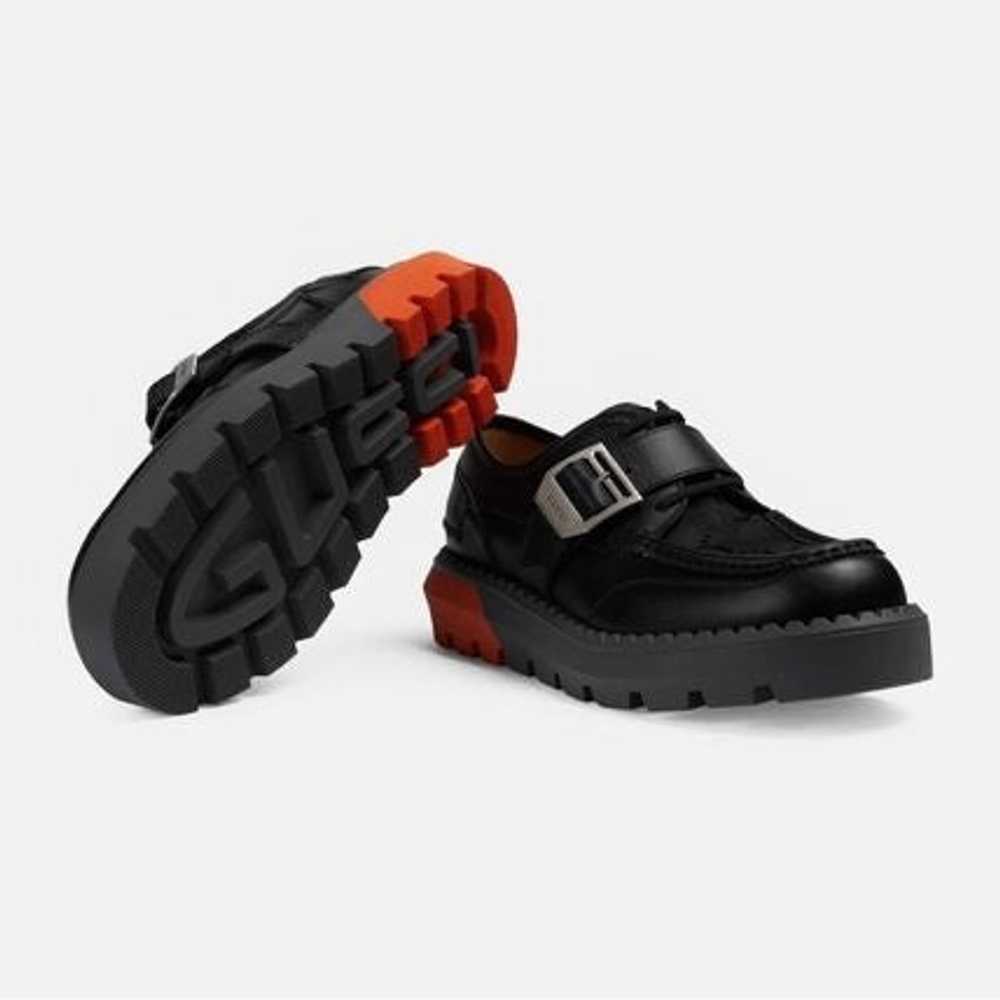 Gucci GG Lace Up Buckle Loafers - image 3