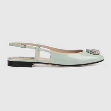 Gucci Double G Crystal Ballet Flats