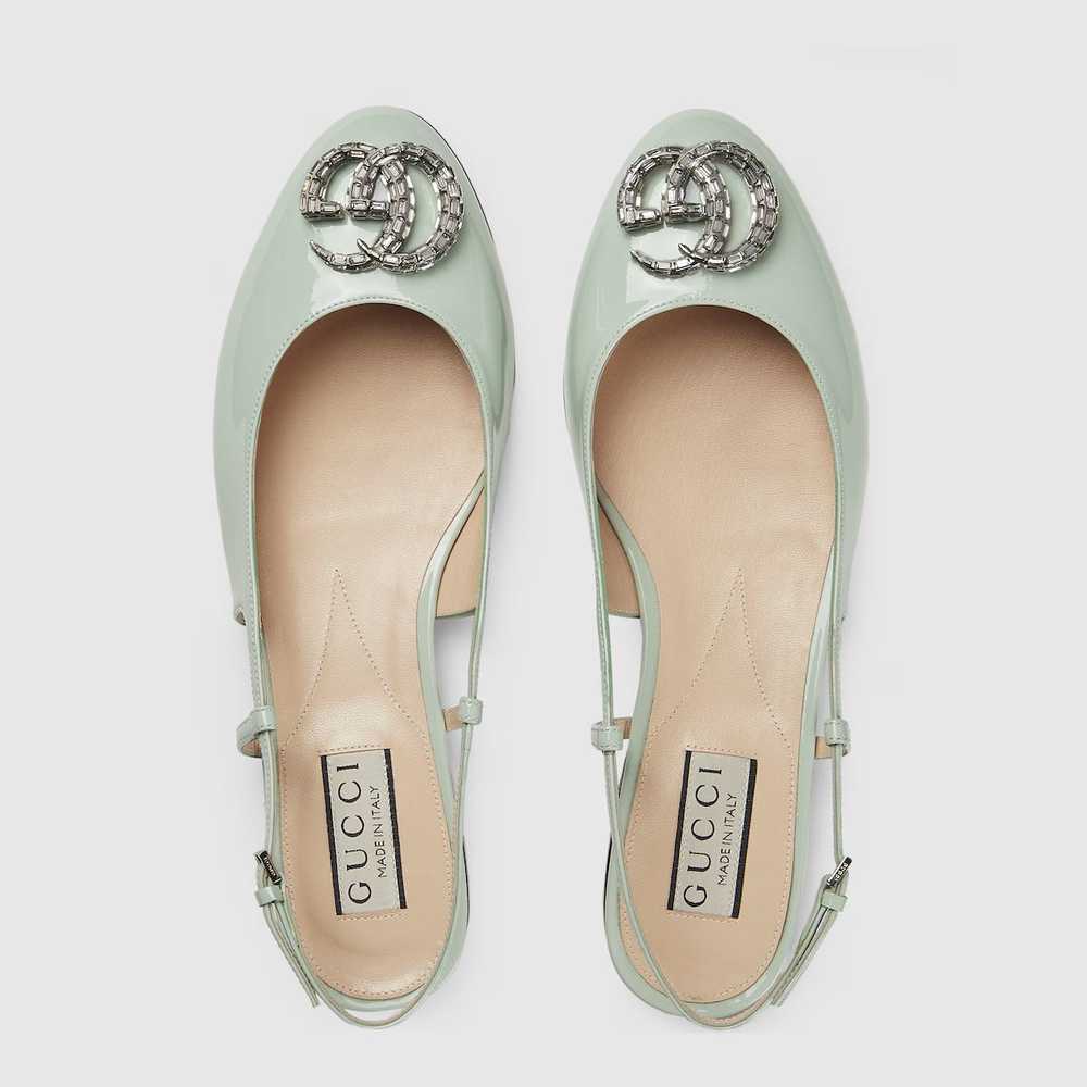 Gucci Double G Crystal Ballet Flats - image 2