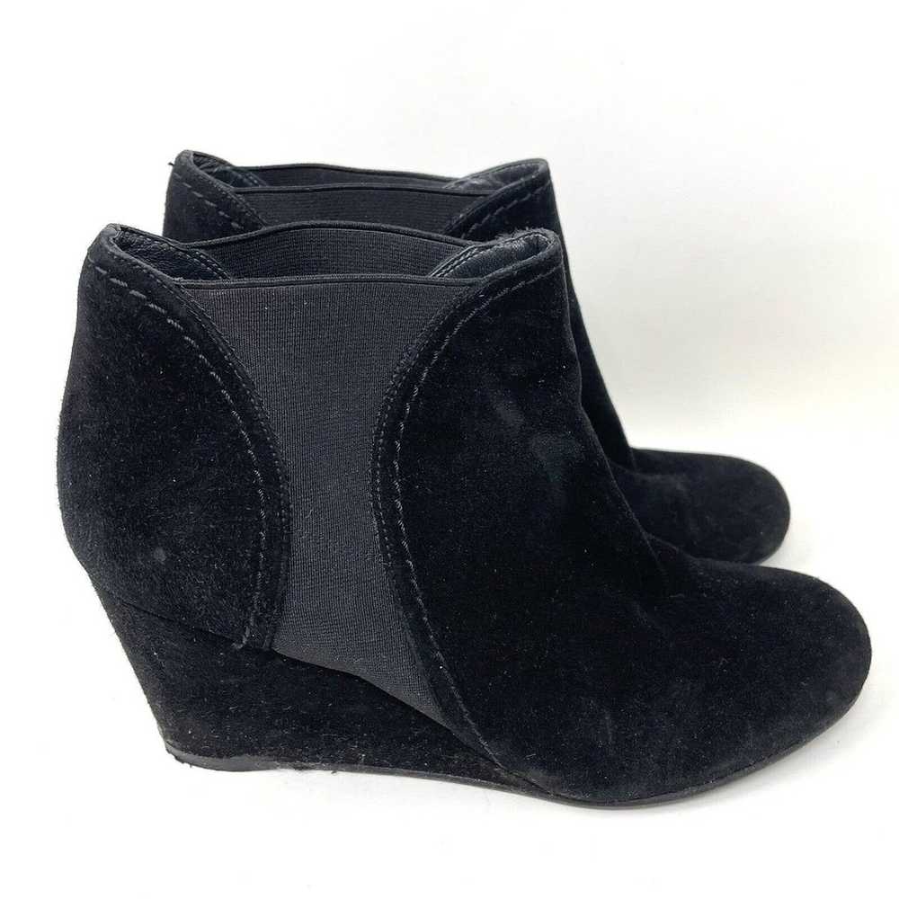 Stuart Weitzman Black Suede Platform Wedge Heel A… - image 2