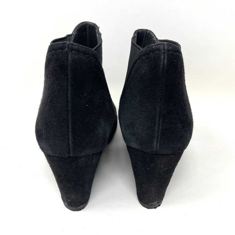 Stuart Weitzman Black Suede Platform Wedge Heel A… - image 3