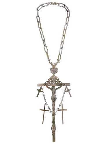 Jean Paul Gaultier cross ネックレス 十字架 ゴルチェ 日本極東貿易 / 新品同様 廃盤 Vintage Jean Paul GAULTIER