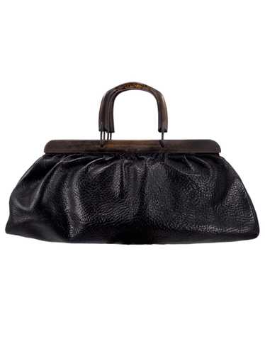 Gucci Fall 2002 Tom Ford Black Pebbled Buffalo Lea