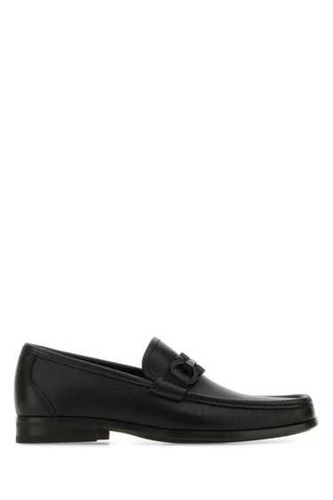 FERRAGAMO Black leather Grandioso loafers