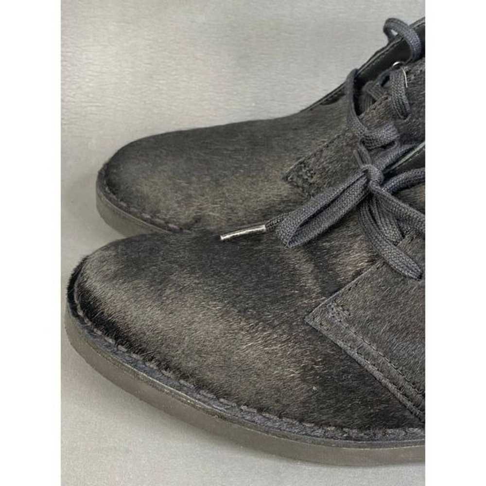 Clarks Womens Desert Genuine Calf Hair black Chuk… - image 4