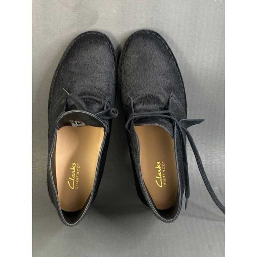 Clarks Womens Desert Genuine Calf Hair black Chuk… - image 7